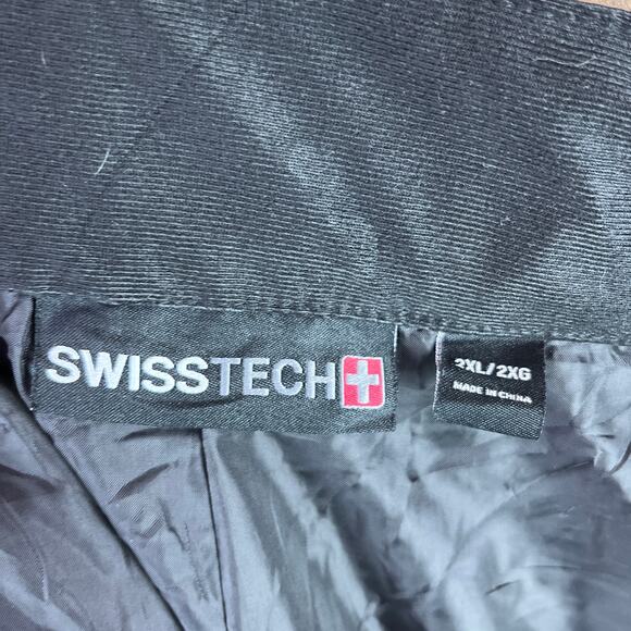 SwissTech Mens Pants Black Snow Sking Winter Insulated Zipped Pockets 2XL - Picture 4 of 11